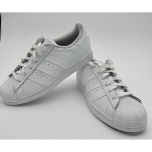 Adidas Superstar W Womens White Leather Sneakers Sz 7 FV3285 Classic Shell Toe